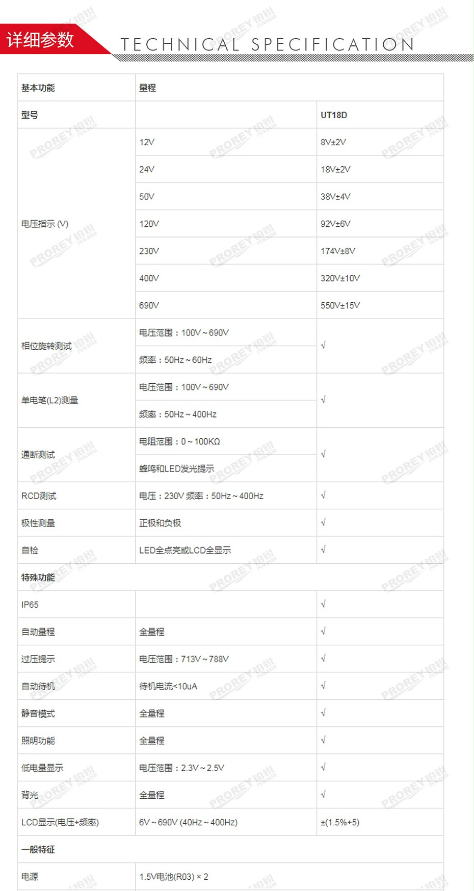 GW-120300204-优利德 UT18D 两级电压测试仪-2