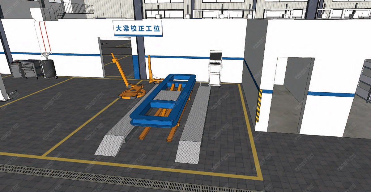 车身校正工位